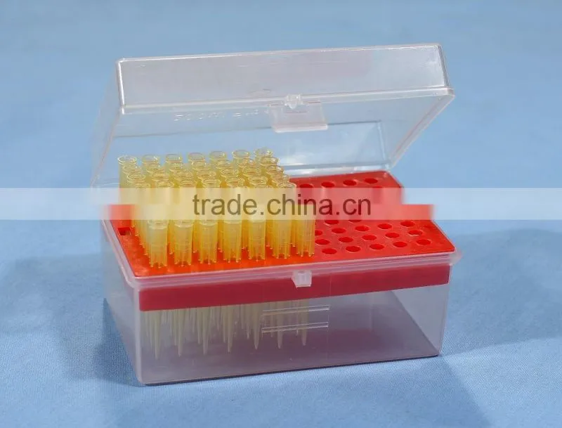 red pipette tip rack