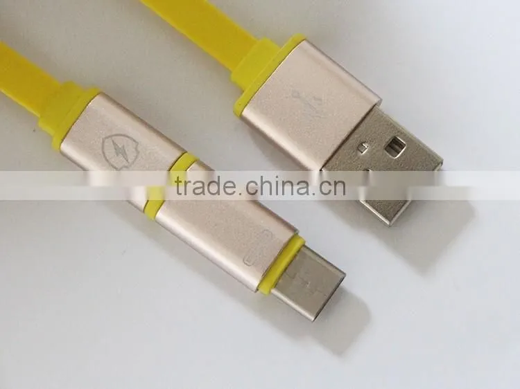 wholesale factory multifuction 2 in 1 Type C cable