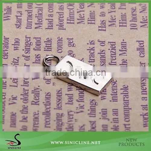 Sinicline New Silver Brand Logo Metal Tag for Bag