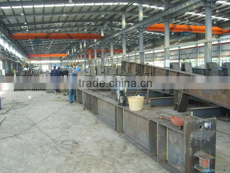 Weld H beam lightweight steel warehouse sandwich panels structure