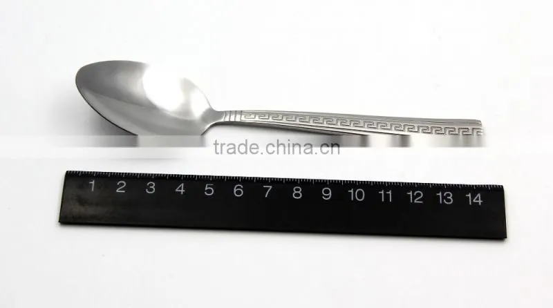 2016 top quality stainless steel soup & salad spoon
