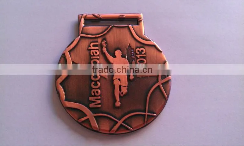 Three-dimensional characters of basketball medal