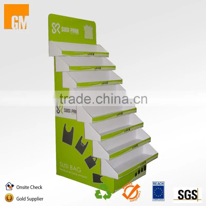 Cardboard Book Display Stands Portable Library Book Shelves