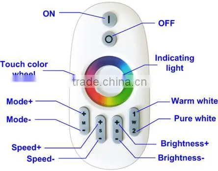 2016 new product RF led controller RGB/RGBW, strong sign led controller 2.4G RF remote control