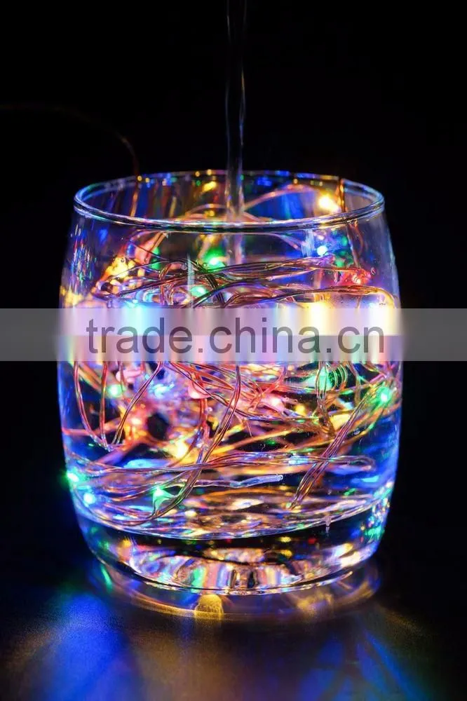 USB Operated 5V 10 Meter 100 led RGB Christmas Holiday Wedding Party Decoration Festival LED Copper Wire String Fairy Light Lamp