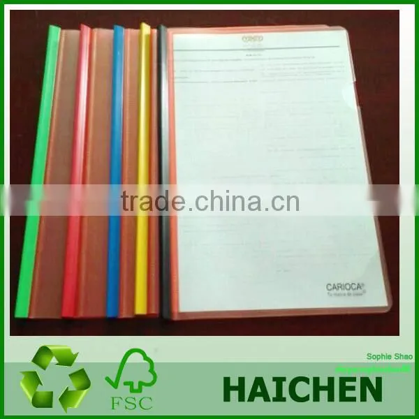 transparent plastic PP L shaped soft cover file folder