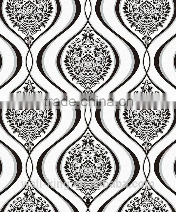 chinese royal style wallpaper black and white