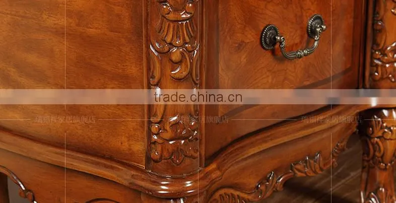 Vintage style wooden flooring TV stand cabinet for storage T-216