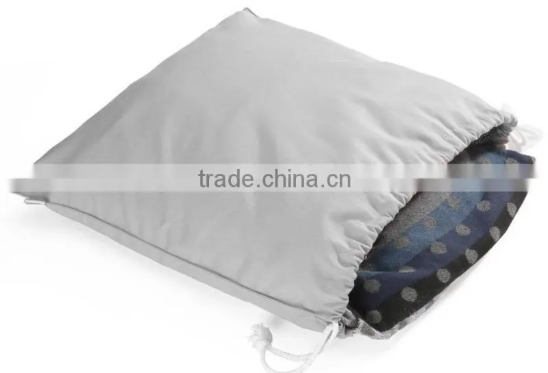 Portable snacks storage lightweight canvas drawstring bag