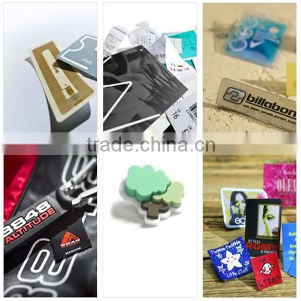 Custom logo 3D PVC Rubber patch PVC Patch / heat transfer silicon label