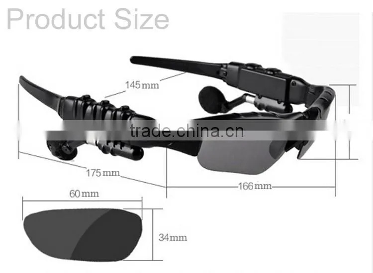 2016 New Wireless bluetooth polarized sunglasses Stereo Music Phone Call Headset for Music BT103
