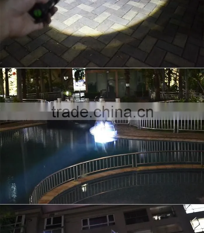 Super bright 2000 lumen mini LED linterna zoomable flashlight