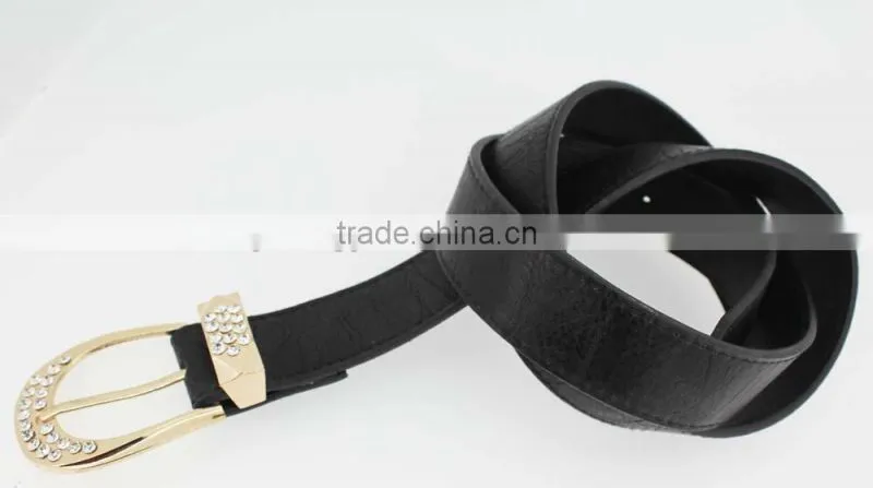 NEW fashion Women's fashion 30Mm pu leather rhinestone belt for women jeans