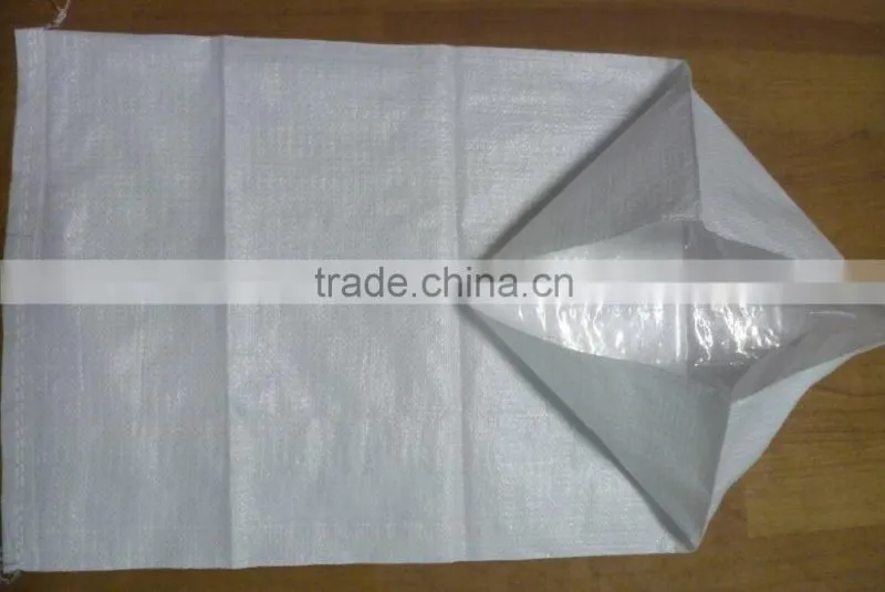 pp woven white sugar wheat flour sack bag 50kg price with pe bag