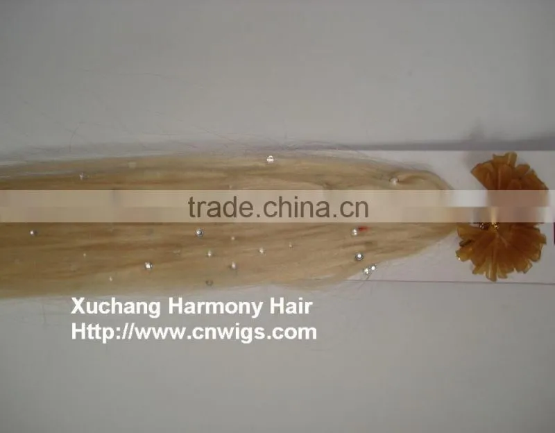 TOP REMY beautiful hair extension with strass