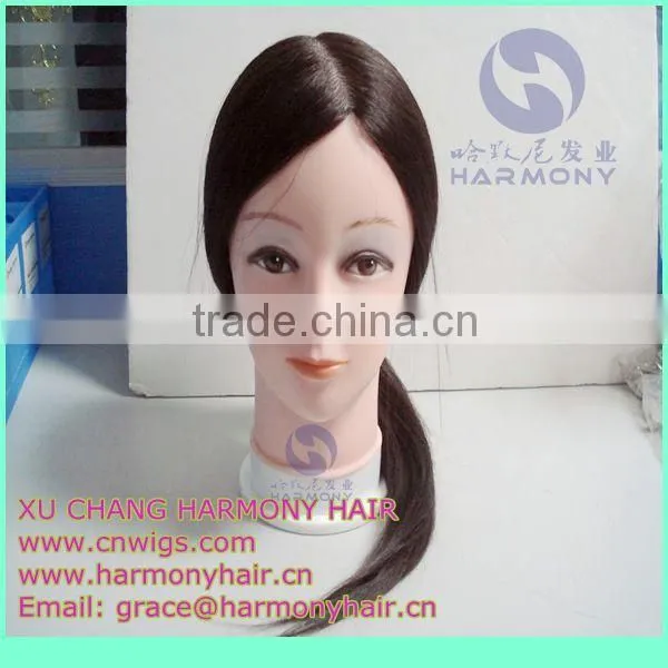 HARMONY STOCK 100% human hair hair styling heads for practice