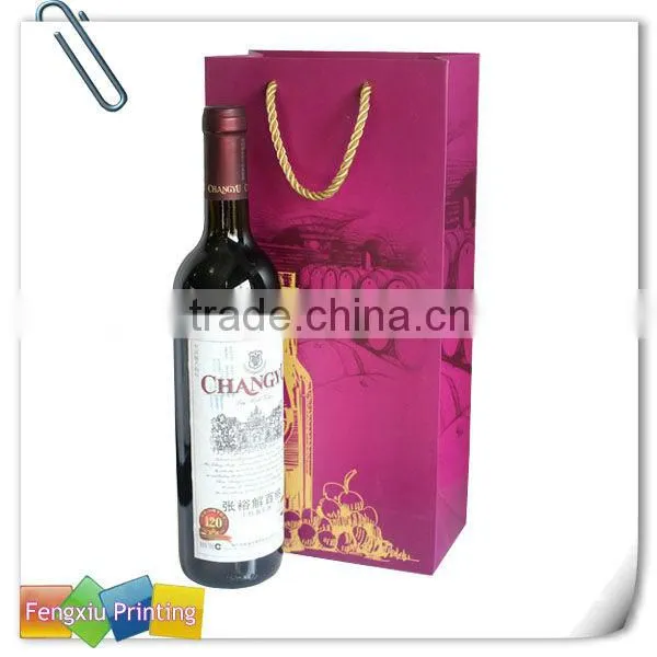 High Quality Promotion Solid Color Wine Gift Bag