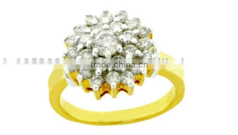Brilliant Cut Gold Diamond Rings
