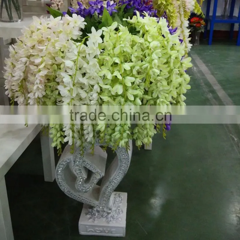 china factory artificial wisteria fabric flower