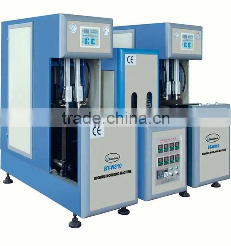 semi automatic stretch blow moulding machine, 2 cavites