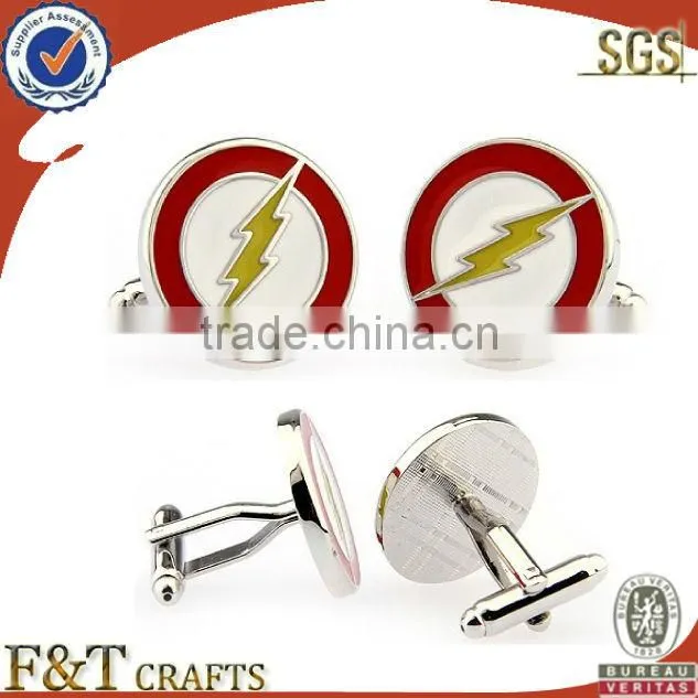 high grade silver custom cufflink