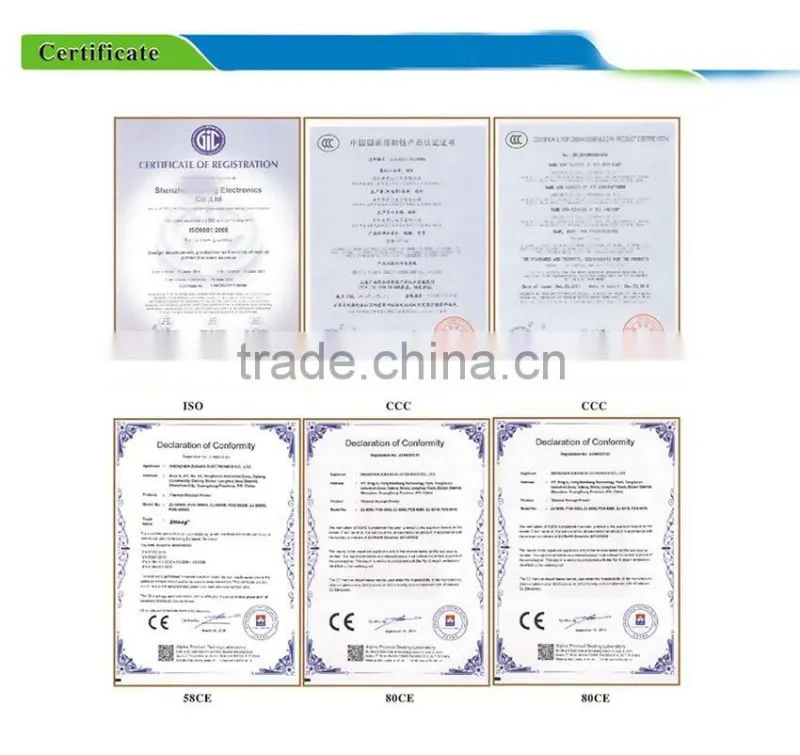 80mm thermal receipt printer with auto-cutter/Serial+USB+Ethernet thermal pos printer