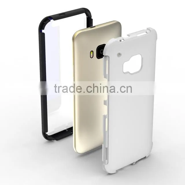 Shenzhen factory direct sale mobile accessories 2 in 1 tpu pc phone case for HTC M9