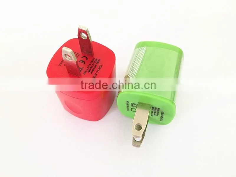 Hot selling 5V 1A/1.5A US plug micro USB mobile wall charger with USB 2.0 for Samsung smartphone