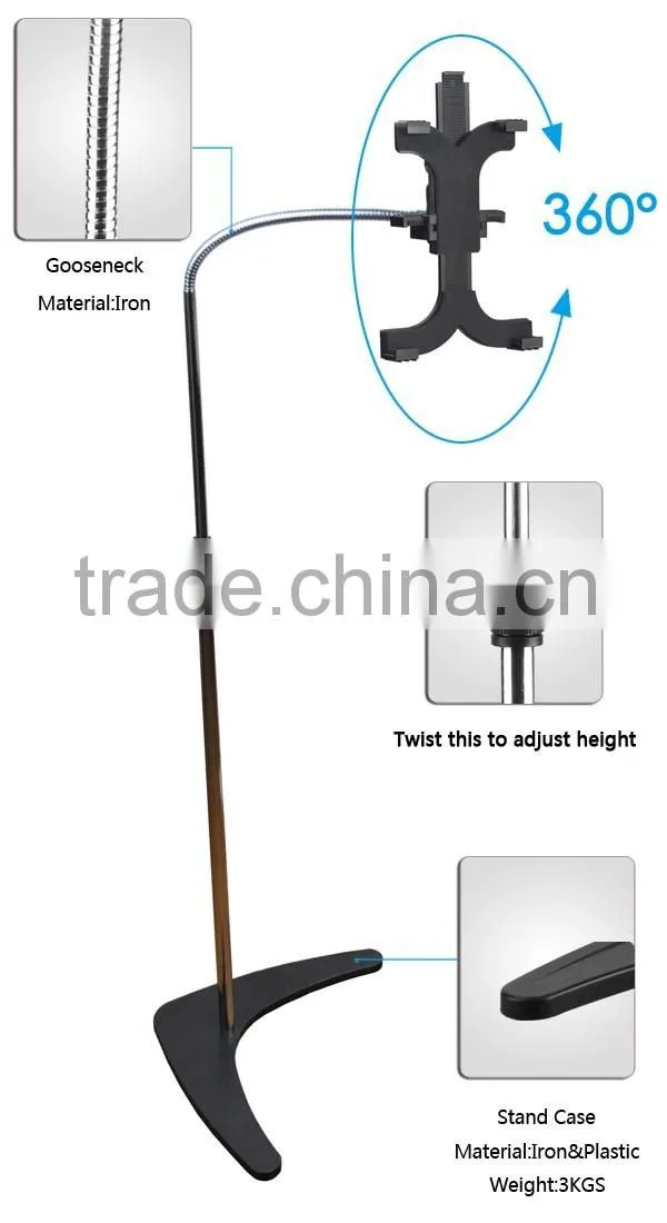 High quality rotating tablet pc floor stand