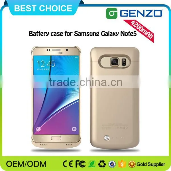 2015 New Arrival 4200mAh mobile portable power bank case for galaxy note 5 with Nano Hydrating Beauty Instrument