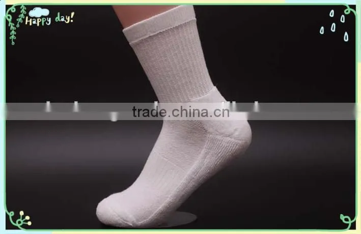 china socks factory custom white tube socks unisex cheap white socks