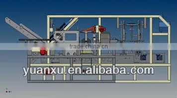 YK-ZX03A Auto bevalage bottle cans wrap around case packer bottle machine