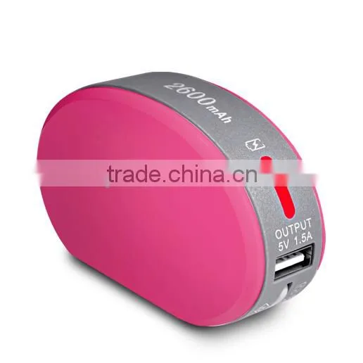 Built in cable power bank with AC US plug