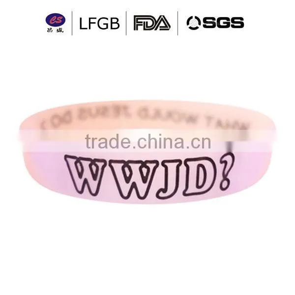 personalized Hallowmas silicone bracelets for gifts /new design silicone wristband for merry christmas