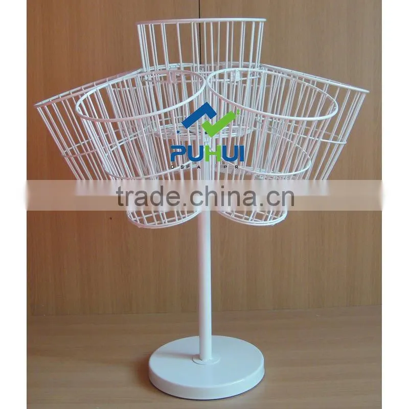 luxurious wire basket rack