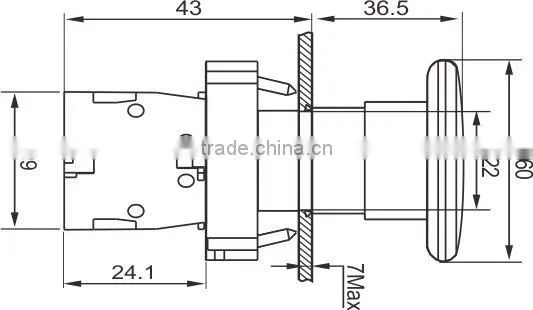 GXB2-BR42 Mushroom switch