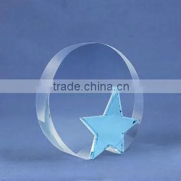 Fashion Design Crystal Award Plaques with Black Base for Corporate Souvenirs