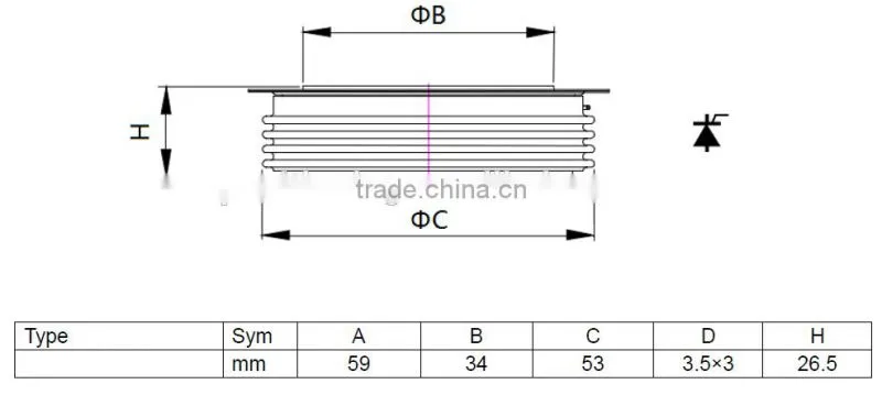 phase control thyristor kp600a