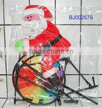 Small Christmas gift cheap decorative items small hanging silver santa claus