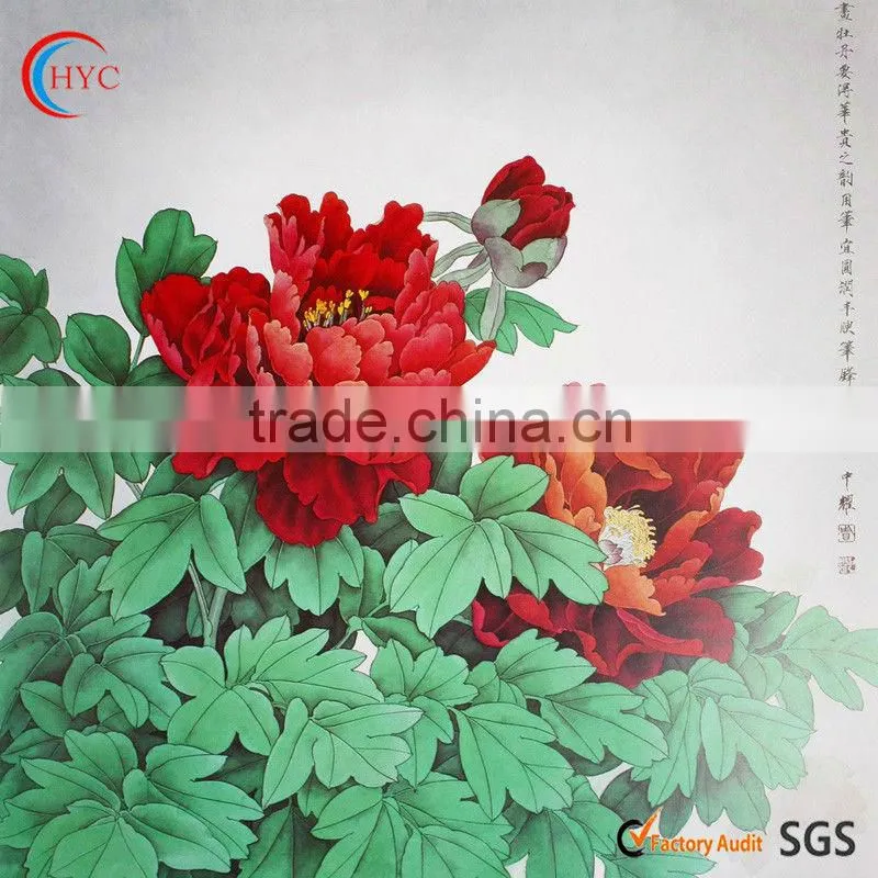 2013modern famous chinese art oil painting printed