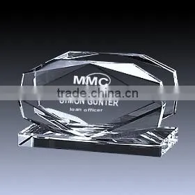 crystal glass paperweight for business gifts or promotional items