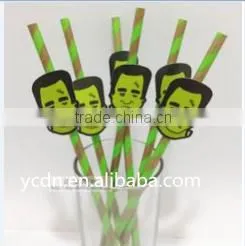 Hallowmas party drinking Straws Paper straw