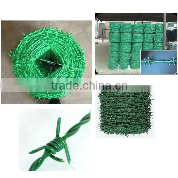 PVC coated barbed wire