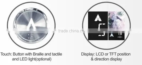 Passenger elevator with Machine Room Gearless VVVF control