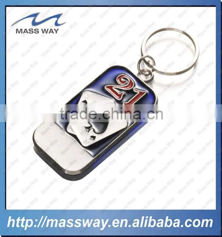 promotional bar zinc alloy custom gold 3D key chain