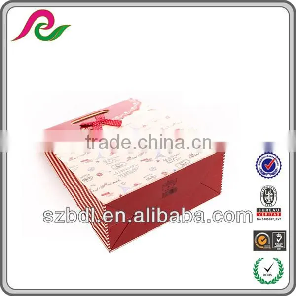 Wonderful designed china custom printe jewelry bag paper purse gift bag