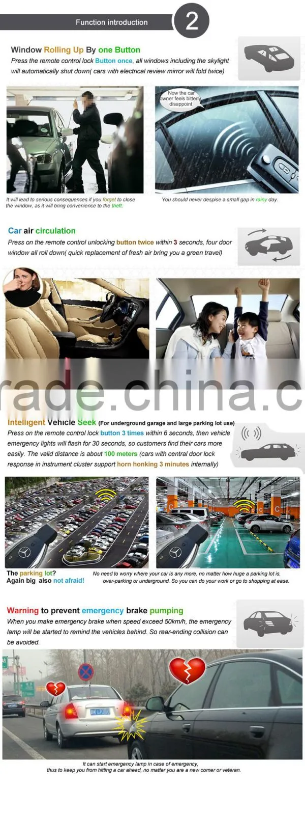 2015 newest Car Window-closing intelligent key module for Mercedes Benz