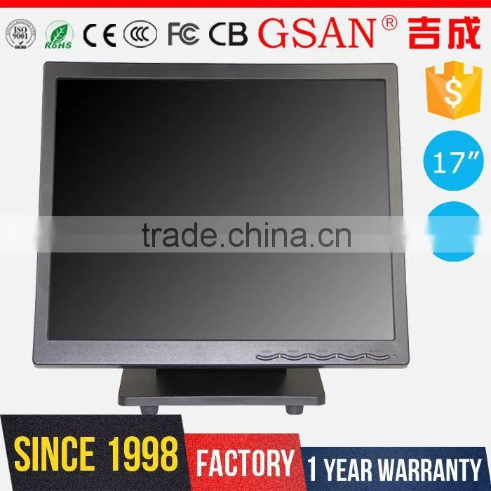 GS-17T GSAN 17 inch Monitor 5 Wire Resistive LCD Touch Screen Monitor