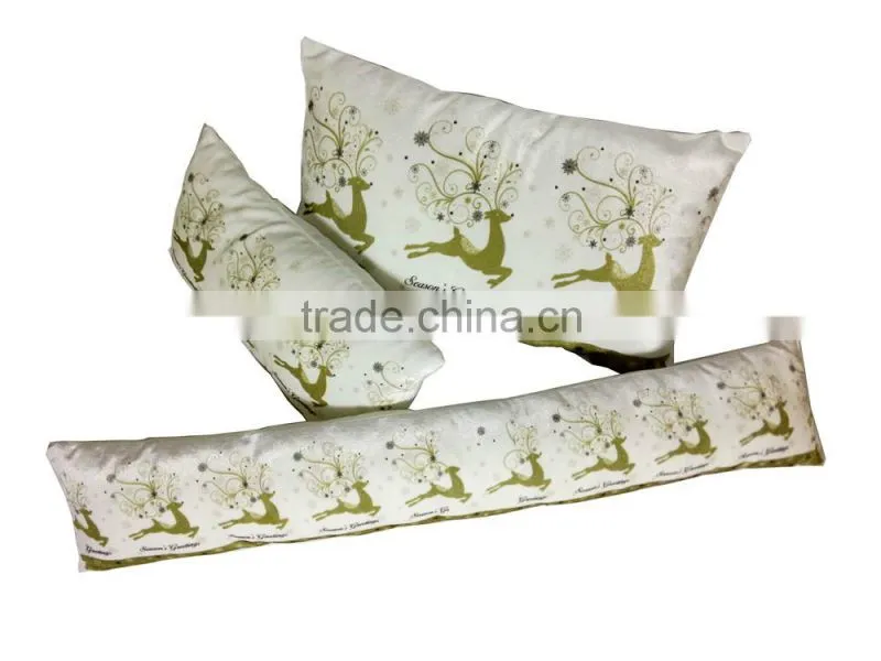 Fashion Panne Printed mi-lu deer Christmas eco-pillow for family