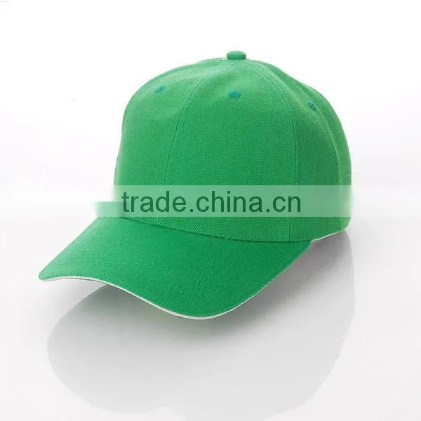 100% Polyester High Quality Baseball Cap Without Logo